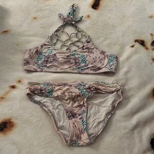 Floral Bikini Set with Halter Top  *BUNDLE 4/$10*